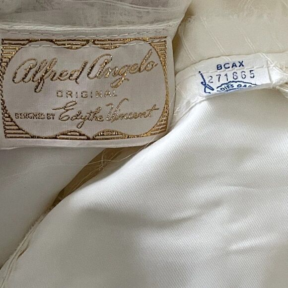 Vintage 1970s White Long Sleeve Lace Boho Prairie Hippy Maxi Wedding Dress Sz XS - Picture 10 of 10